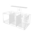 thumbnail image 4 of Yinanstore Bol de Réservoir Betta Centre de Table de Salon Ornement Bureau Intérieur Panier Aquarium Réservoir Transparent, 4 of 8