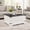 White, variant on IFMust Farmhouse Lift-Top Coffee Table with Dual Hydraulic Lift, Hidden Storage, and Square Design for Living Room,White