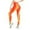 Orange, variant on Womens Yoga Pants Full-Length Yoga Pants Gradient Print High-Waist Four-Way Stretch Fabric Dance Studio Stylish Activewear