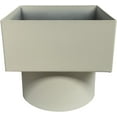 thumbnail image 3 of Aluminum Downspout Adapter to Underground Drainpipe 6x6-6 | Made in The U.S.A. (Royal Brown), 3 of 3