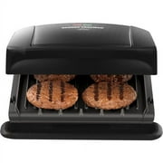 George Foreman 4-Serving Removable Plate Grill and Panini Press, Black, GRP1060B