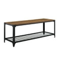 thumbnail image 4 of Wilson Riveted Reclaimed Barnwood Entry Bench by River Street Designs, 4 of 7