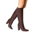 thumbnail image 6 of DREAM PAIRS Knee High Boots Women Chunky Heel Pointed Toe Tall Boots for Women Side Zipper Long Boots, 6 of 7
