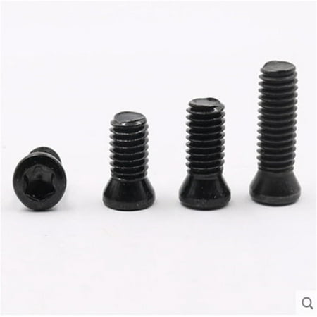 

ZX 10/100PC Grade 12.9 Screw M1.6 M1.8 M2 M2.5 M3 M3.5 M4 M4.5 M5 M6 Replace Carbide Inserts Lathe Tool Cutter Bar (Size : M6x18 (10pcs))-0810