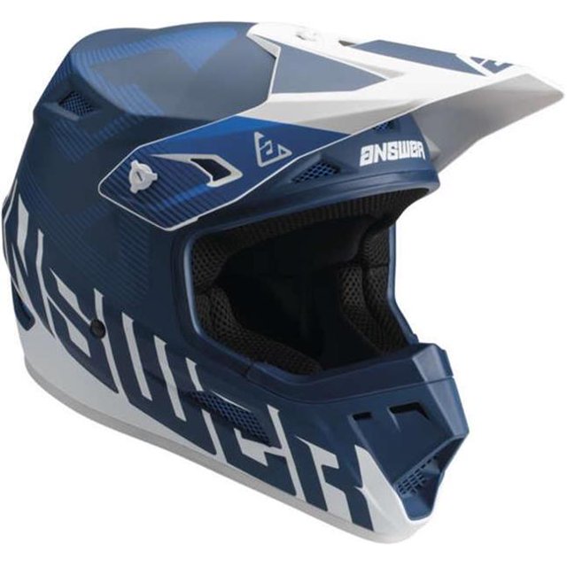 Answer 447651 AR1 V2 Casque Audacieux, Bleu & Blanc - Moyen
