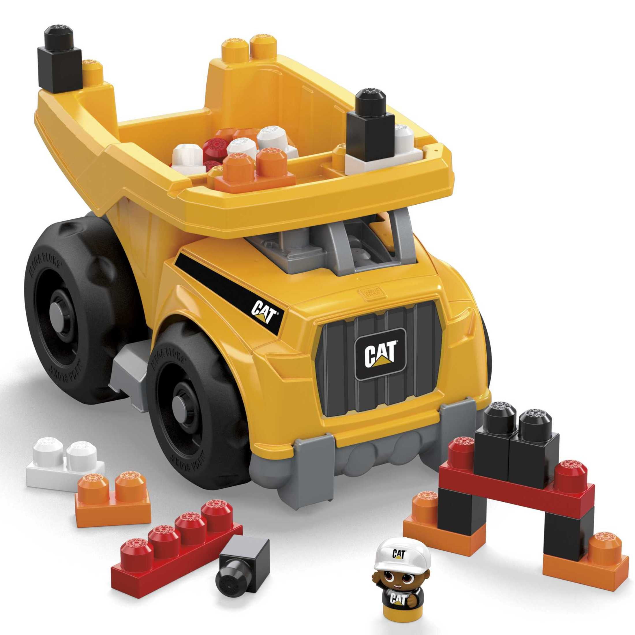 Fisher Price MEGA BLOKS Cat Large Dump Truck Building Toy Set For Toddler 25 Pieces Walmart