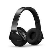 for Unihertz Titan Pocket Headphones Over-Ear 2 in 1 Cordless Foldable Twist-Out Speaker Wireless Stereo Bass Headphone with NFC FM Radio/AUX/TF Card Slot Sports Retractable Headband (Black)