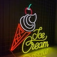 thumbnail image 4 of Handmadetneonsign Ice Cream Neon Sign, Ice Cream Wall Art Decor, Ice Cream Led Sign, Ice Cream Store Wall Decor, 4 of 5