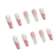 thumbnail image 4 of Uñas postizas acrílicas rosas con diseño chino brillante, uñas postizas para baile de graduación, uñas TaiChi para mujer (24 piezas), 4 of 5