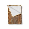 thumbnail image 2 of Marble Print Soft Flannel Fleece Throw Blanket, Unique Earthen Toned Mother Earth Natural Travertine Structures, Cozy Plush for Indoor and Outdoor Use, 70" x 90", Cinnamon Earth Yellow, by Ambesonne, 2 of 6