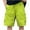 Green, variant on HAiming Men's Hiking Cargo Shorts Drawstring Elastic Waist Loose Casual Outdoor Work Shorts with Multi-pocket