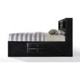Bowery Hill Transitional Design Queen Size Bed with Storage, Headboard ...