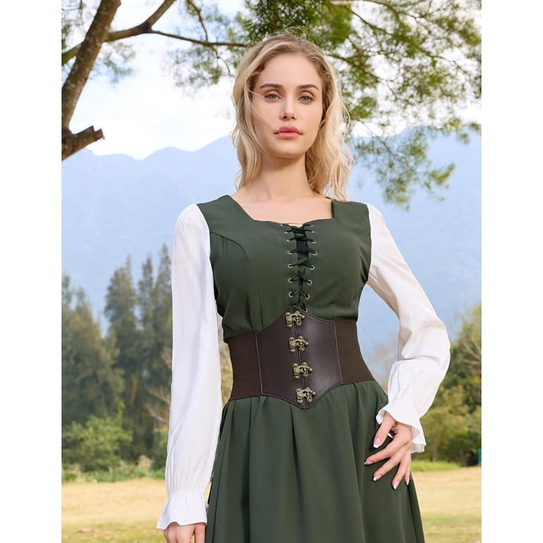 Zhengup Womens Steampunk Pirate Costumes Corset Belts Retro  display picture 1