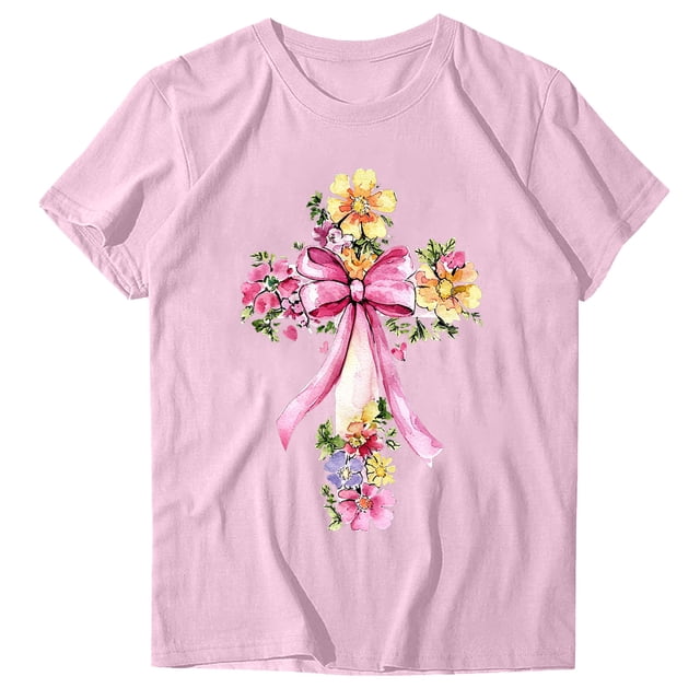 Blouse à Manches Courtes pour Femmes, T-Shirt Imprimé Amusant, Col Rond, Polyester Spandex Lightw8, Haut Printemps Été, Taille comme Noté