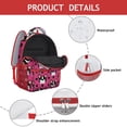 thumbnail image 4 of Geometric Dog Pattern Ergonomic Backpack - Adjustable Straps & Organized Pockets, 4 of 5