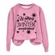 thumbnail image 2 of Gibobby Sudaderas de Navidad para Mujer Otoño e Invierno Adecuado Navidad Estampado O Cuello Ajuste Tops Casual Manga Larga(Rosa,CH), 2 of 4