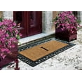 thumbnail image 7 of A1HC Natural Coir and Rubber Paisley border Monogrammed Doormat, Anti-Shed Treated Durable for Outdoor Entrance , 23"X38", Black, 7 of 7
