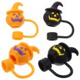 thumbnail image 2 of TABLZONE 4-Pack Reusable Silicone Straw Protectors for Drinks, Party Supplies and Everyday Use Accessories, 2 of 8
