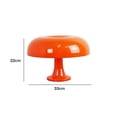 thumbnail image 3 of Lámpara de mesa de hongos Brillo ajustable Luz moderna Alimentado por USB (naranja) Likrtyny Para estrenar, 3 of 8