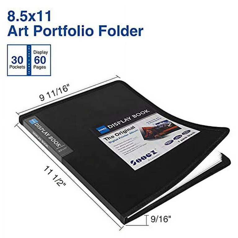 6pcs 30 Pocket Binder With Plastic Sleeves Art Portfolio Folder With Clear  Sheet Protectors Presentation Book For Artwork Document Organizer, 90 Days  Buyer Protection