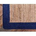 thumbnail image 5 of Agro Richer Edge Blue Natural Beige Jute Area Rugs for Living, Carpet for Kitchen outdoor & Indoor (4x12" Feet), 5 of 5