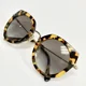 thumbnail image 3 of MIU MIU CORE MU02XS Light Brown Havana Geometric Luxury Fashion Sunglasses 02X, 3 of 6