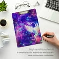 thumbnail image 5 of FMSHPON Purple Galaxy Nebula Clipboard Hardboard Wood Nursing Clip Board and Pull for Standard A4 Letter 13x9 inches, 5 of 7