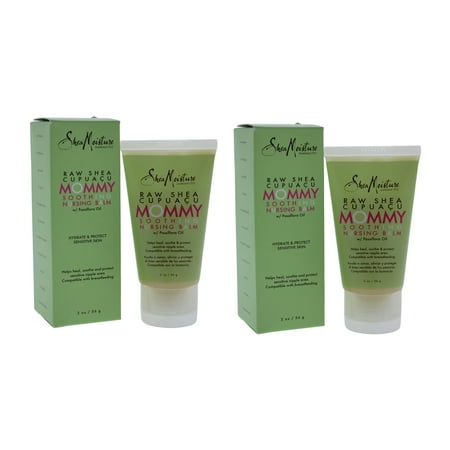 Raw Shea Cupuacu Mommy Soothing Nursing Balm by Shea Moisture for Women - 2 oz Balm - Pack of 2