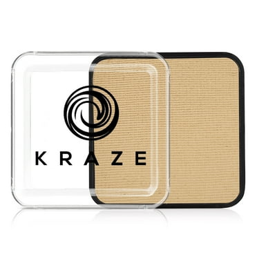 Kraze FX Square - Beige Face Paint (25 gm) - Hypoallergenic, Non-Toxic, Water Activated Professional Face & Body Painting Makeup Supplies for Sensitive Skin, Kid Safe, Adults