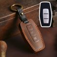 thumbnail image 3 of Key Fob Cover Compatible with Mitsubishi Outlander 2023 Keychain Case Holder Protector,2 Buttons Brown, 3 of 7