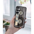 thumbnail image 5 of WIRESTER Shockproof Soft Rubber Cover Case for Samsung Galaxy S25 6.2" 2025, Retro Clear Cassette Tape Hip Hop, 5 of 5