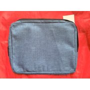Nordstrom Men Navy Blue Cosmetic Bag Toiletry Dopp Kit Shaving Travel iPad Tablet Carrying Case