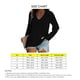 thumbnail image 4 of Camiseta informal de manga larga con cuello en V para mujer, camiseta de manga larga para mujer y niña, 4 of 4