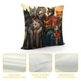 thumbnail image 4 of HENGT  Animal Tracks Field Guide Decorative Pillowcase Throw Pillow Cover, Animal Paw Camper Woodland Theme for Sofa Bed Nursery Room Home Decor  Pillow Case, 4 of 5
