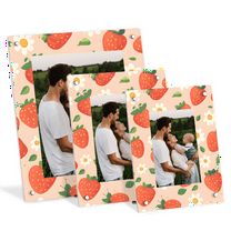Strawberry Themed Acrylic Picture Frame, Vertical Standing Clear Frame for 4x6 5x7 8x10 Photos,Home Decor