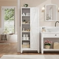 thumbnail image 3 of 71" H Tall Kitchen Pantry Cabinet,Metal Food Storage Cabinets, White Kitchen Cabinet with Doors and Shelves, Large Freestanding Cabinets with Storage for Dining Room, Living Room, 3 of 18
