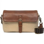 ONA - The Bowery - Camera Messenger Bag - 50/50 Natural Waxed Canvas & Antique Cognac Leather (ONA5-014NTL)