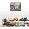 thumbnail image 4 of Fishing Wall Art Farmhouse Lake Cabin Pictures Wall Decor Fishing Canvas Prints Painting Decorations Framed Artwork for Bathroom Living Room Bedroom 16"x12", 4 of 5