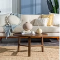 thumbnail image 3 of Gap Home Mid-Century Modern Simple 3 Leg Round Coffee Table, Dark Walnut, 3 of 14
