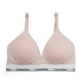 thumbnail image 2 of Calvin Klein Women's Modern Cotton Lightly Lined Triangle Wireless Bra, Nymphs Thigh,2X - US, 2 of 4