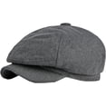 thumbnail image 5 of CoCopeaunts Newsboy Hats for Women Autumn Winter Hat Retro Octagonal Newsboy Cap Vintage Plain Beret Hat Outdoor Ivy Cap, 5 of 7