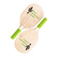thumbnail image 3 of IFANLANDOR 2PCS Set Durable Wooden Racket Badminton Equipment for Racquet Sports Beach Use, 3 of 8