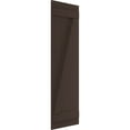 thumbnail image 2 of Ekena Millwork 16 1/8"W x 61"H True Fit PVC Three Board Joined Board-n-Batten Shutters w/Z-Bar, Raisin Brown (Per Pair - Hardware Not Included), 2 of 8