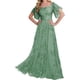 thumbnail image 3 of Encaje Vestidos De Madrina Mangas Largas - Vestidos De Noche Formales Boda, 3 of 5