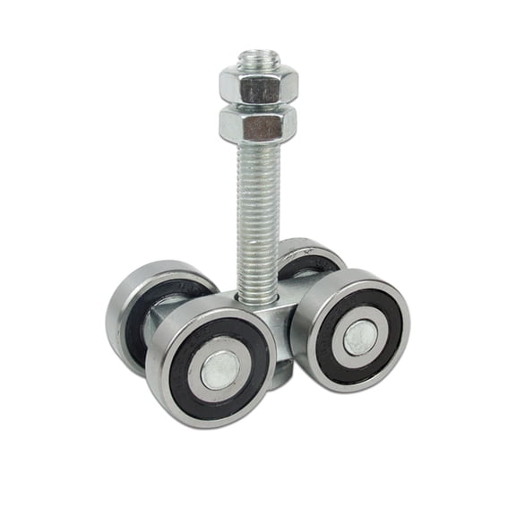 BINGLI 4 Wheel Trolley Assembly Roller Trolley Silent M10 Bolt for use with 1-5/8" Wide and All 1-5/8" or Taller Strut Channel