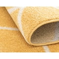 thumbnail image 5 of Unique Loom 3151678 5 x 8 ft. Rounded Trellis Frieze Oval Rug, Yellow, 5 of 5
