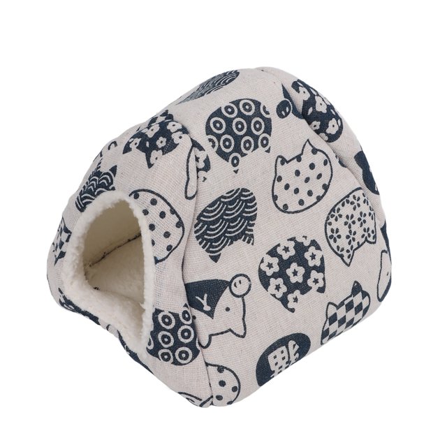 Cama De Casa De Conejillo De Indias, Patrones De Cabeza De Gato Acogedor Cama De Hámster Cálida De Invierno Suave Para Conejillo De Indias Para Hurón Para Chinchilla ANGGREK Otros