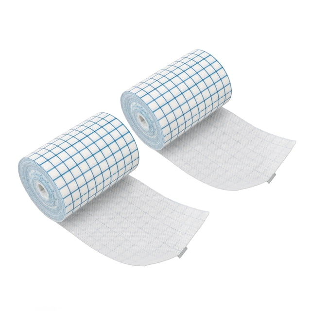 Bande Adhésive Non Tissée, 2 Pcs Ruban de Rétention Respirant pour Ulcères 10cmx10m