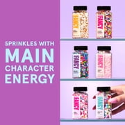 Fancy Sprinkles Deluxe Rainbow Crunchy Sprinkles, Dessert Sprinkles, 3.4 oz