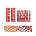 thumbnail image 5 of 46 Keys Key Caps FOS Step Ergonomic Wear Resistant Clear Font Typing PBT Two-color Injection Computer Mechanical Keyboard Keycaps - Dark Coffee, 5 of 5
